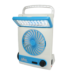 Solar Fan Rechargeable 3 In 1 With Lamp and Torch Light 